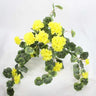 GSC Geranium Hanging Bush Yellow x12 - Artificial Flowering Plants Silk