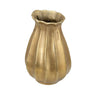 A&B Gold Aluminum Scalloped Vase 6.5"x 10.5" - Uncategorized Merchandise