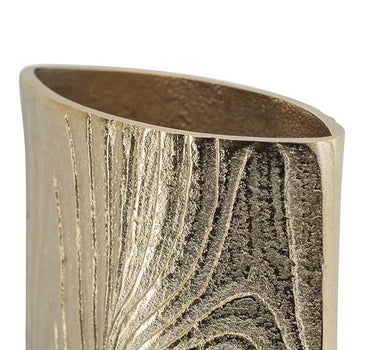 A&B Gold Aluminum Trunk Vase 6" x 2.5" x 10" - Vases Merchandise