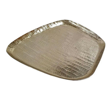 A&B Gold Metal Polygon Tray 14" - Decorative Trays Merchandise