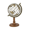 A&B Gold Metal-Wood Open Globe 9.5" x 14.5" - Desktop Globes Merchandise