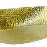 SNK Gold Oval Boat Hammered Aluminum 12" x 4" x 3" - Decorative Bowls Merchandise