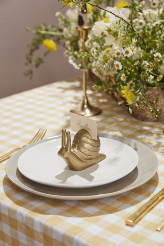 Golden Snail Card Holder 4.5" x 3"