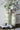 A&B Green Ceramic Floral Print Vase 15.5" - Vases Merchandise