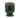 Napco Green Embossed Leaves Pedestal Planter Small 3.75"W x 5.25"H - Planters Merchandise
