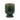 Napco Green Embossed Leaves Pedestal Planter Small 3.75"W x 5.25"H - Planters Merchandise