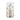 A&B Green-Gold Glass Floral Print Vase 5"D x 7" - Vases Merchandise