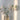 A&B Green-Gold Glass Floral Print Vase 5"D x 7" - Vases Merchandise
