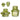 RAZ Green Vintage Candle Holder (2 Sizes) 2-3" - Uncategorized Merchandise
