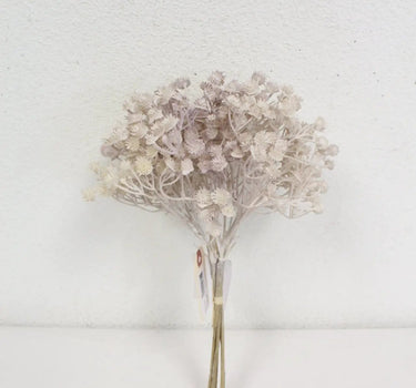 Supreme Gypsophila Bundle x5 Light Lavender 14.5" - Artificial Flowering Plants Silk
