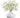 Allstate Gypsophila in Ceramic Vase White 9" - Artificial Flowering Plants Silk