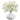 Allstate Gypsophila in Ceramic Vase White 9" - Artificial Flowering Plants Silk