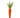 Regency Hanging Velvet Carrot 14" - Holiday Ornaments Merchandise