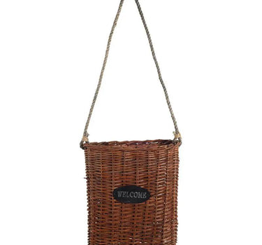 A&B Hanging Welcome Basket 14" x 15" - Baskets Merchandise