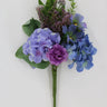 Golden Bell Hydrangea Cosmos Bush Purple-Blue 17" - Artificial Flowering Plants Silk