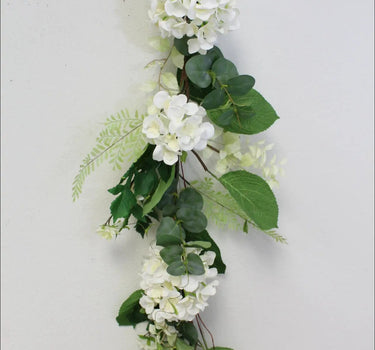 Supreme Hydrangea/Willow Garland 6' - Garlands Silk