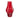 A&B Glass Flower Vase Red 13.8" - Vases Merchandise