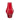 A&B Glass Flower Vase Red 13.8" - Vases Merchandise