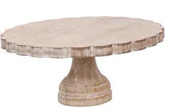 Special T Wood Bead Riser Small 10"D x 4"H - Serving Trays Merchandise