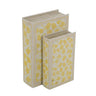 A&B Floral Motif Book Box Yellow - Large - Uncategorized Merchandise