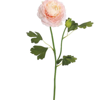 Allstate Ranunculus Spray Soft Pink 19" - Artificial Flowering Plants Silk