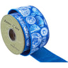 Allstate Chinoiserie Canvas Ribbon Blue-White 2.5" x 10 yd - Ribbons & Trim Ribbon