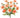Allstate Cosmos Bush Coral 18" - Uncategorized Silk
