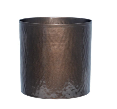 SNK Iron-Bronze Cylinder Container 6" x 6" - Vases Merchandise