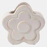 Sagebrook Ivory Flower Power Pencil Cup/Vase 5" - Merchandise