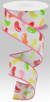 Craig Bachman Jelly Beans On Royal Ribbon 1.5" x 10 Yd - Uncategorized Ribbon