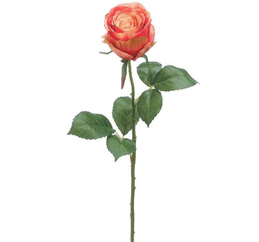 Large Rose Bud Spray Light Coral 22" - Evergreen Home and Floral