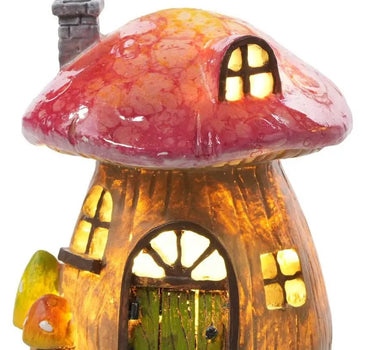 Special T LED Mushroom House (2 Asst) 4.5"H x 3.5"D - Uncategorized Merchandise