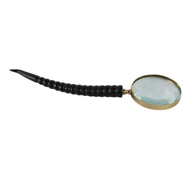 Sagebrook Lennon Horn Magnifying Glass 12" - Magnifiers Merchandise