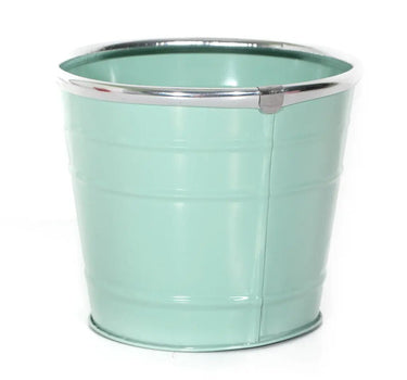 SNK Light Blue Metal Bucket 6.25"H x 7.5"D - Uncategorized Merchandise