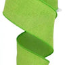 Lime Green Royal Burlap Ribbon 2.5" X 10Yd - Evergreen Home and Floral