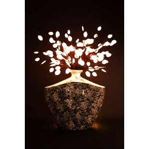 Light Garden Lit LED Silver Dollar Spray 20" - Artificial Non-Flowering Plants Lamps/Lights