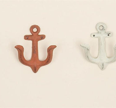 Metal Anchor Wall Hook (4 Asst) 4"x 4" - Evergreen Home and Floral