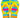 Metal Summer Stripe Flip Flops 12.75" - Evergreen Home and Floral