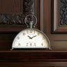 Melrose Metal/Glass Mantle Clock 15" x 13" - Shelf Clocks Merchandise