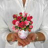 FreshCut Paper LLC Mini Blooming Roses Pop-Up Greeting Card - Greeting Cards Merchandise
