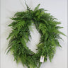 Supreme Mixed Fern Oval Wreath 22" x 15" - Wreaths Silk