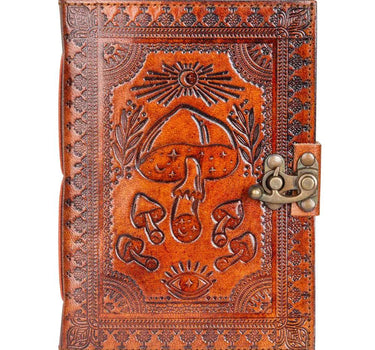 Benjamin International Mushroom Leather Journal 5" x 7" - Journals Merchandise