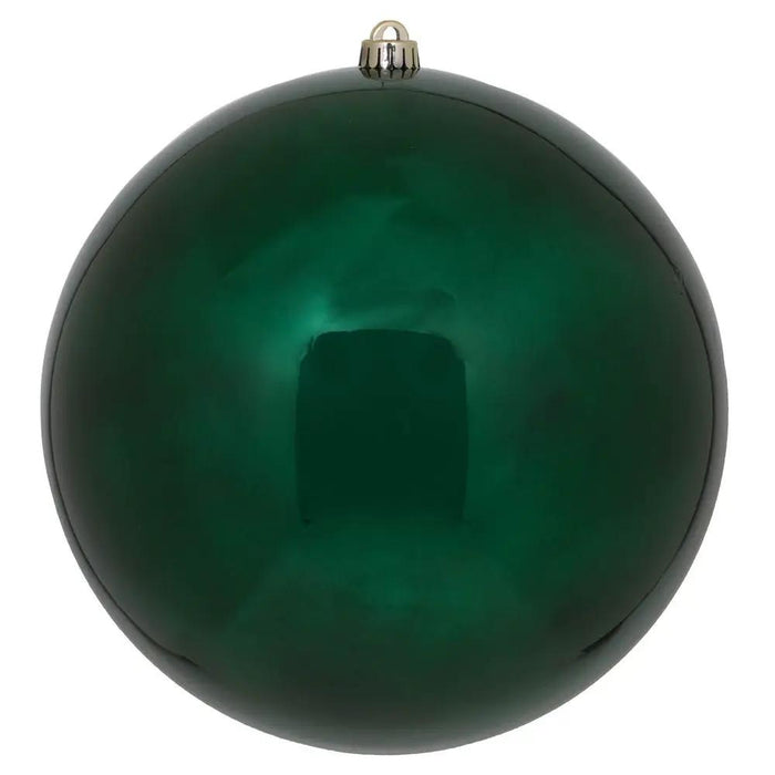 Midnight Green Shiny Ball Ornament UV 4" (6/Bag)