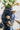 A&B Navy-Gold Ceramic 3D Tulip Vase 7.5" x 11" - Uncategorized Merchandise