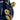 A&B Navy-Gold Ceramic 3D Tulip Vase 7.5" x 11" - Uncategorized Merchandise