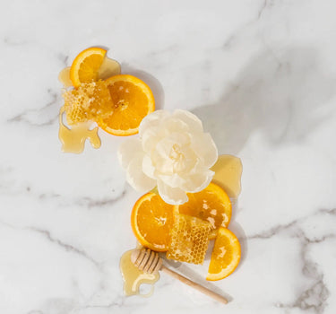 Greenleaf Gifts Orange & Honey Flower Diffuser - Reed Diffusers Candles/Fragrance