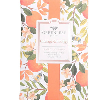 Greenleaf Gifts Orange & Honey Large Sachet - Air Fresheners Candles/Fragrance