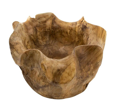 A&B Organic Teak Bowl 14" x 12" x 8" - Decorative Bowls Merchandise