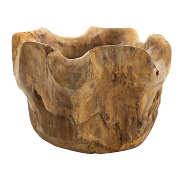 A&B Organic Teak Bowl 14" x 12" x 8" - Decorative Bowls Merchandise