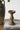 A&B Ornate Wooden Candle Holder with Antique Gold Finish 3.5"D x 8"H - Candle Holders Merchandise